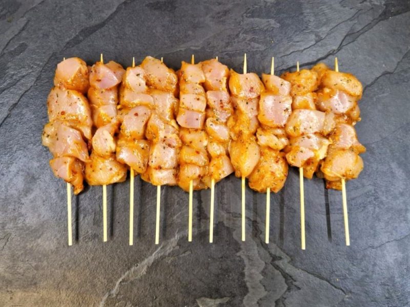 10 x 80g Ginger Chili Chicken Kebabs